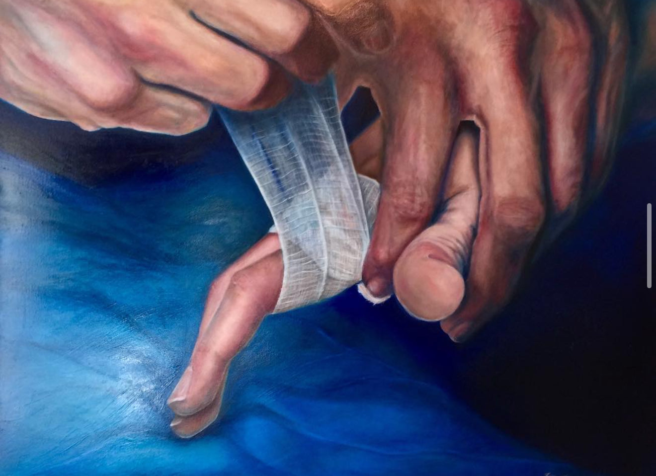 Hannibal Hands - Original Oil Painting